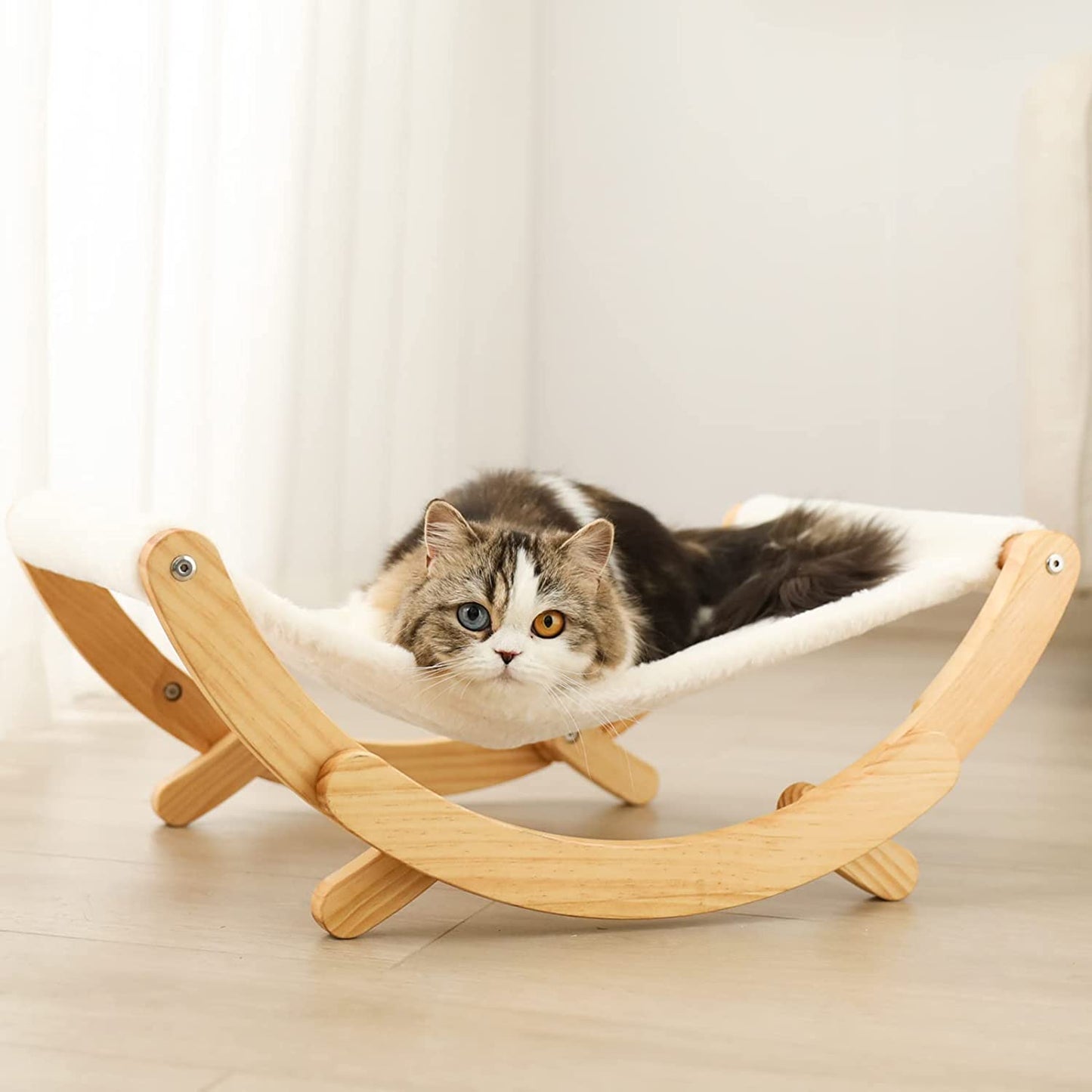 FUKUMARU Cat House with Scratcher – Foldable Kraft Bed for Indoor Cats | Scratch-Resistant, Water-Washable & Cute Hideaway